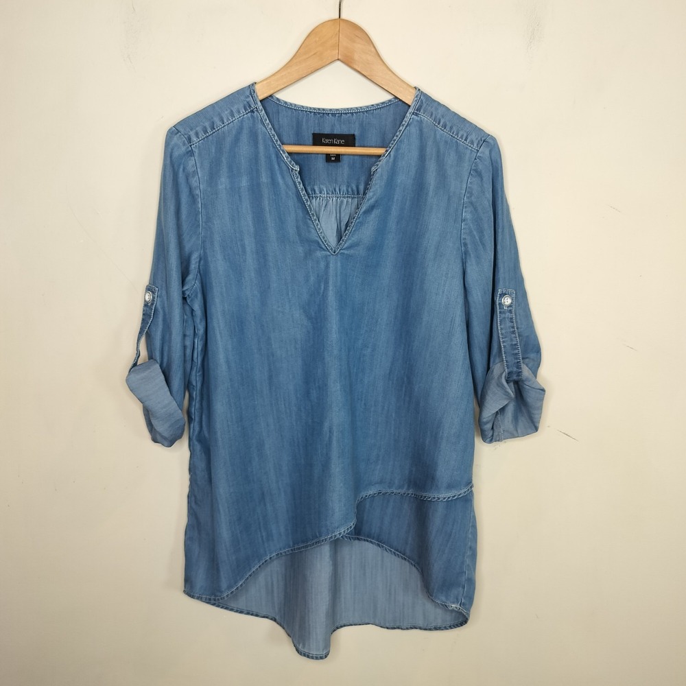 Karen Kane Chambray Denim Tunic